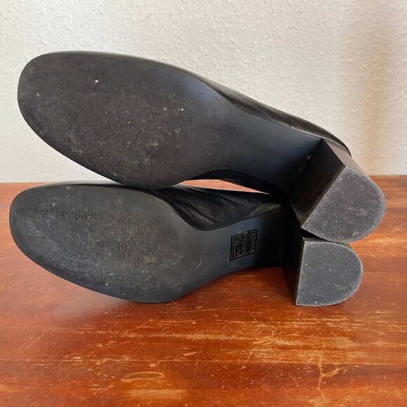 Everlane Day High Heel Stacked, Black, 6 1/2 - Picture 7 of 7